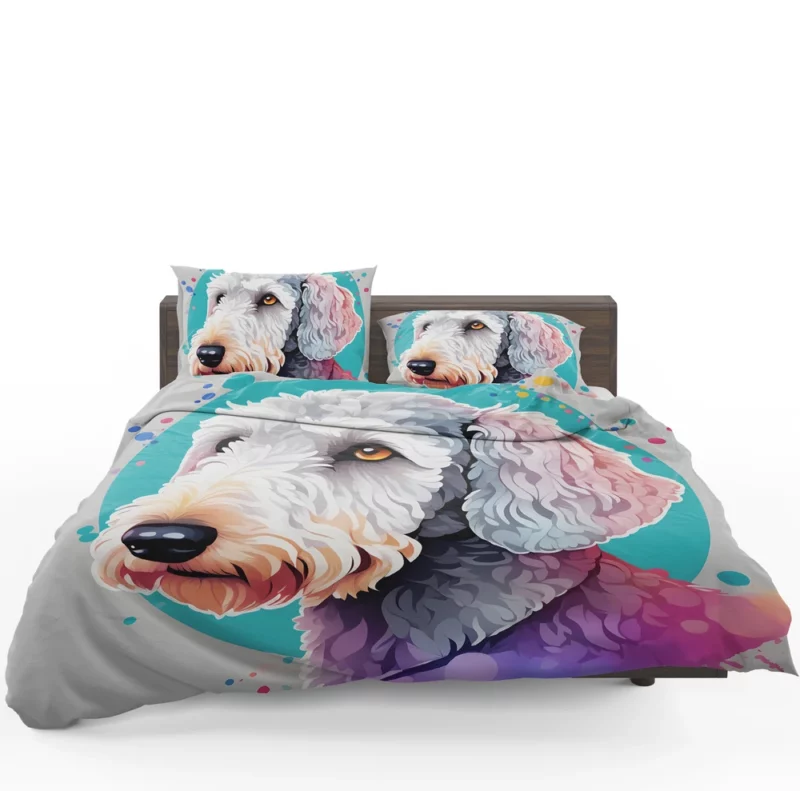 Terrier Elegance Dog Bedlington Beauty Bedding Set 1