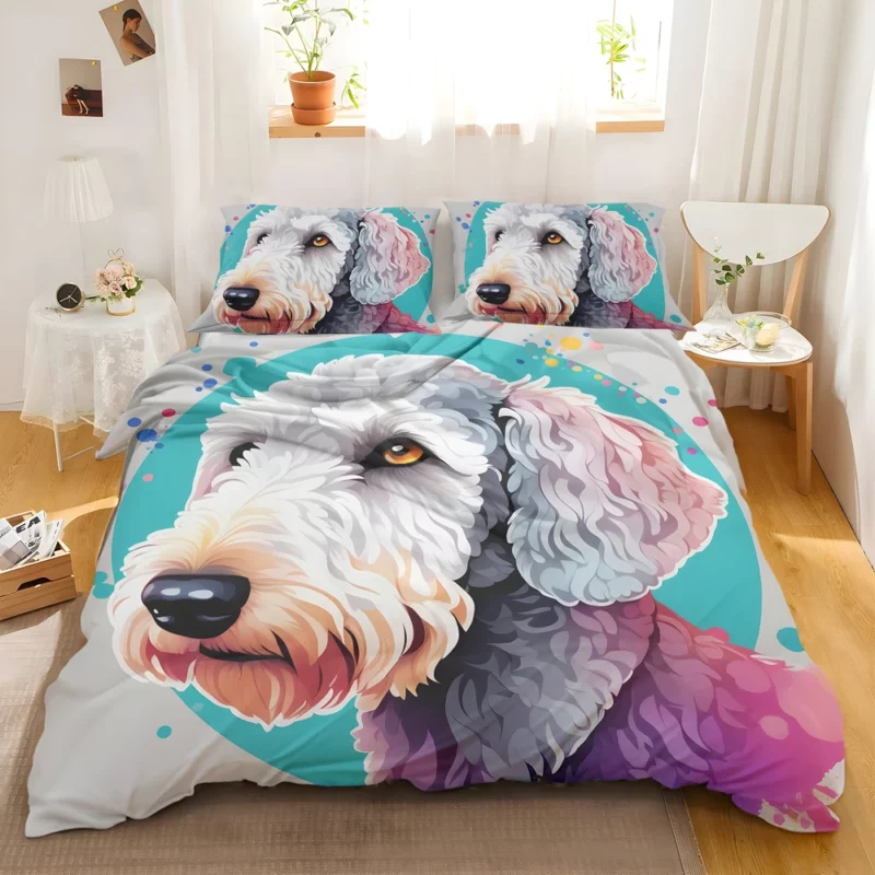 Terrier Elegance Dog Bedlington Beauty Bedding Set 2