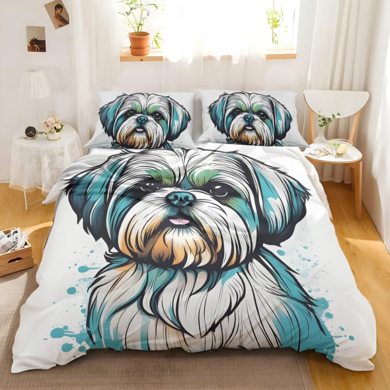 The Affectionate Shih Tzu Dog Bedding Set 2