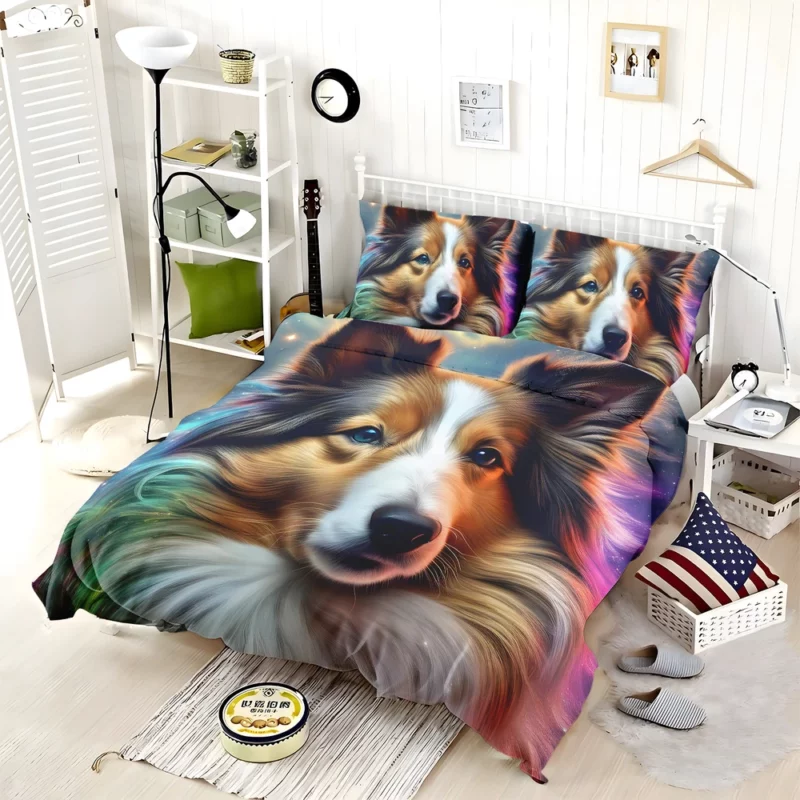 The Agile Shetland Sheepdog Loyal Dog Bedding Set