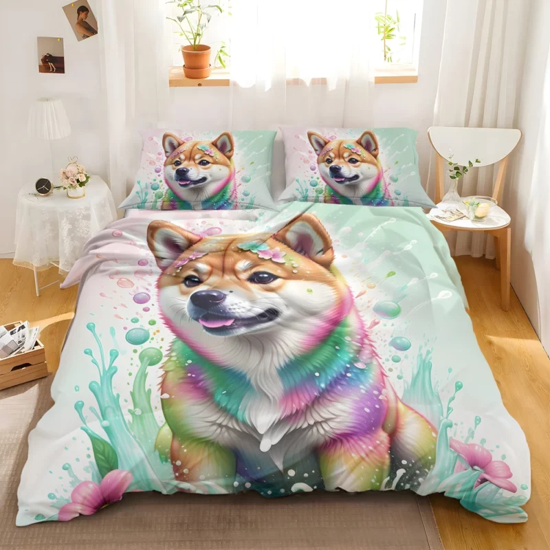 The Agile Shiba Inu Japanese Dog Bedding Set 2