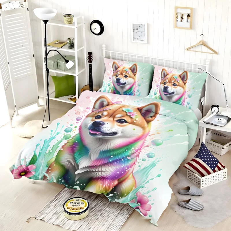 The Agile Shiba Inu Japanese Dog Bedding Set