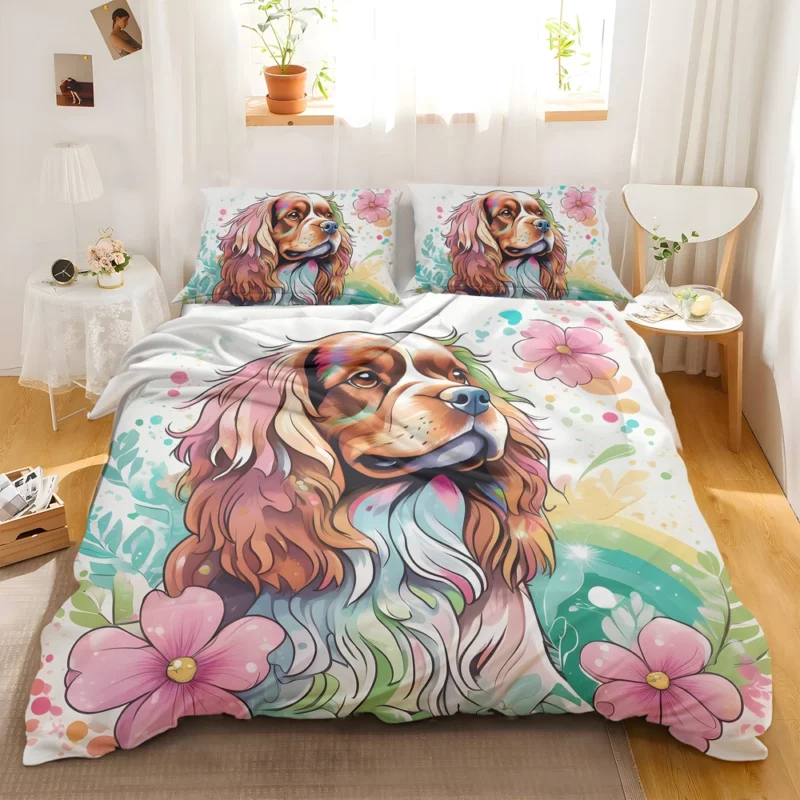 The Agile Sussex Spaniel Dog Bedding Set 2