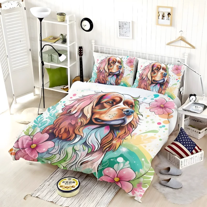 The Agile Sussex Spaniel Dog Bedding Set