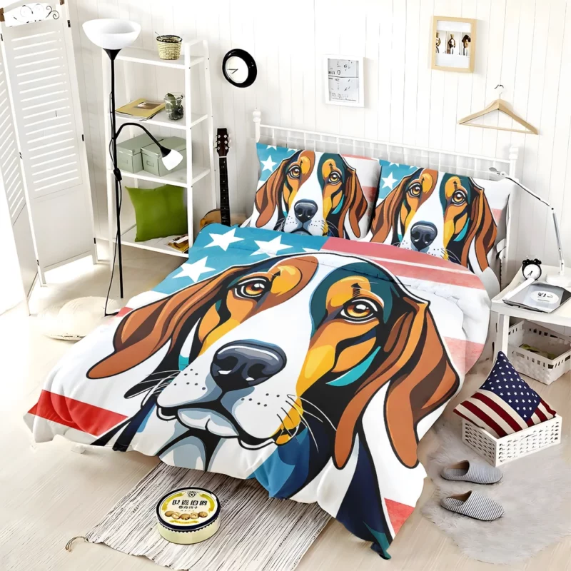 The Agile Treeing Walker Coonhound Loyal Dog Bedding Set