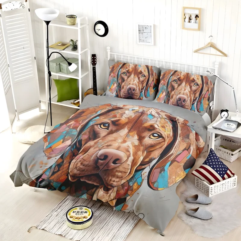 The Agile Vizsla Energetic Dog Bedding Set