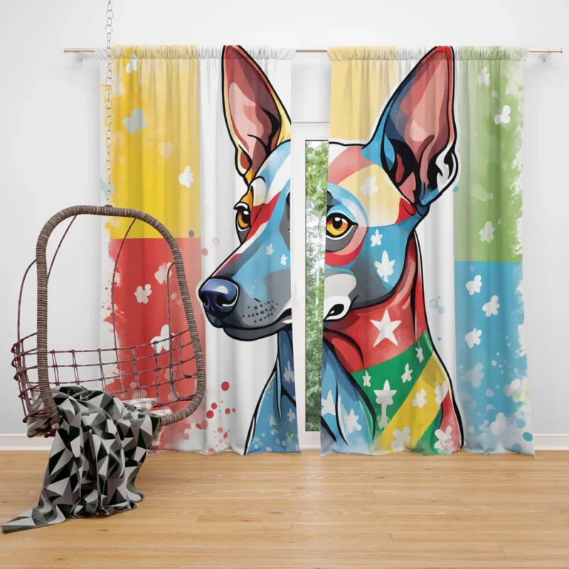 The Agile Xoloitzcuintli Energetic Dog Curtain