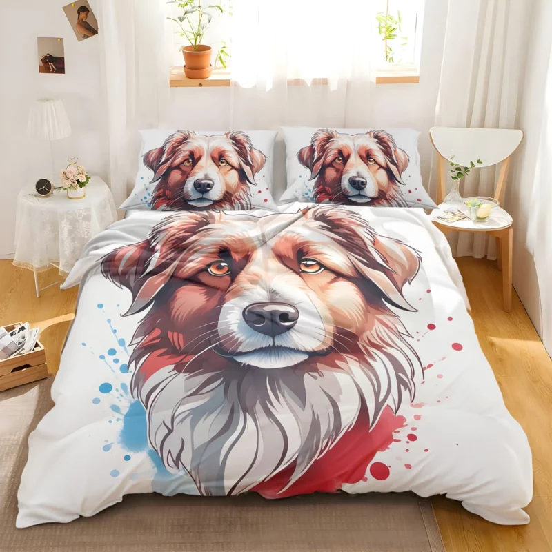 The Agile and Loyal Pyrenean Shepherd Dog Bedding Set 2