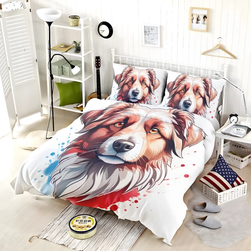 The Agile and Loyal Pyrenean Shepherd Dog Bedding Set