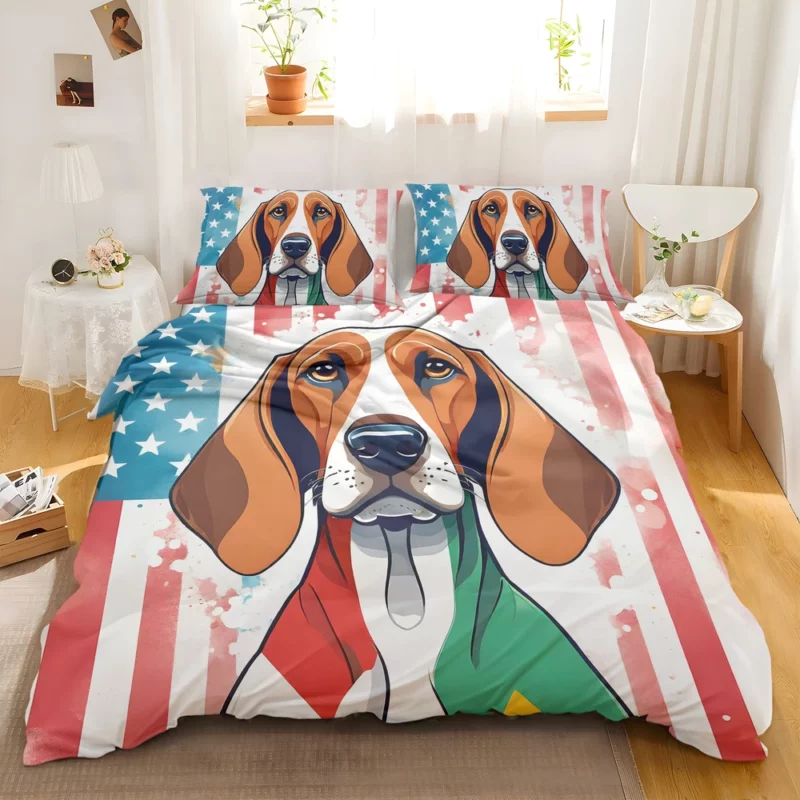 The Agile and Loyal Redbone Coonhound Dog Bedding Set 2