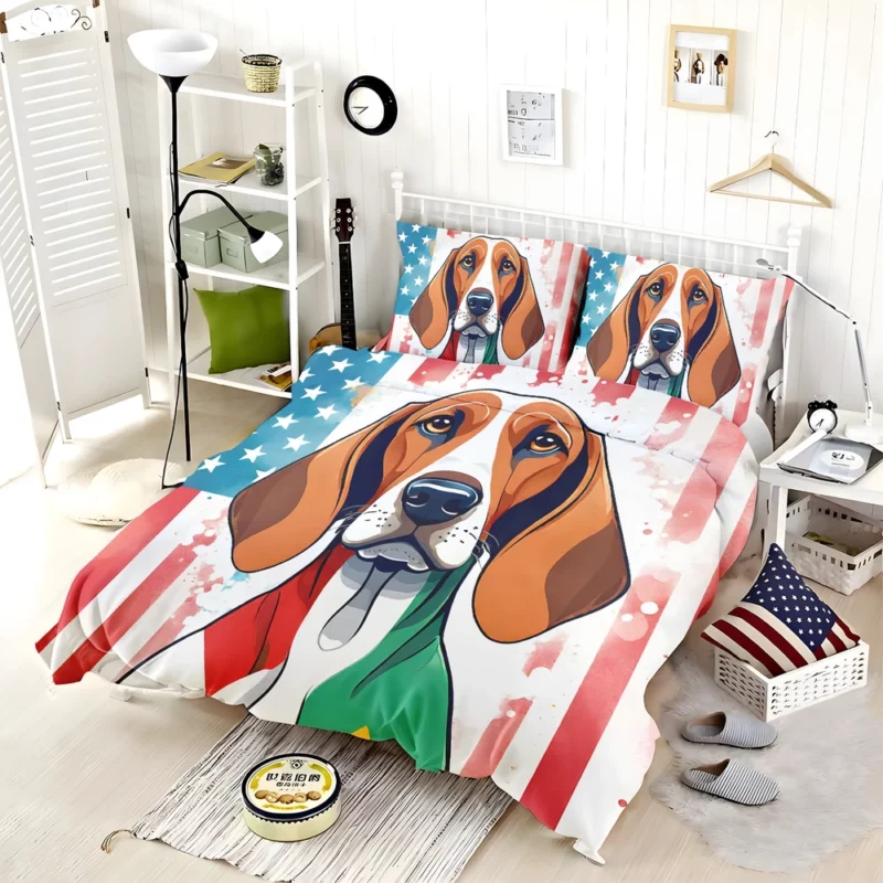 The Agile and Loyal Redbone Coonhound Dog Bedding Set