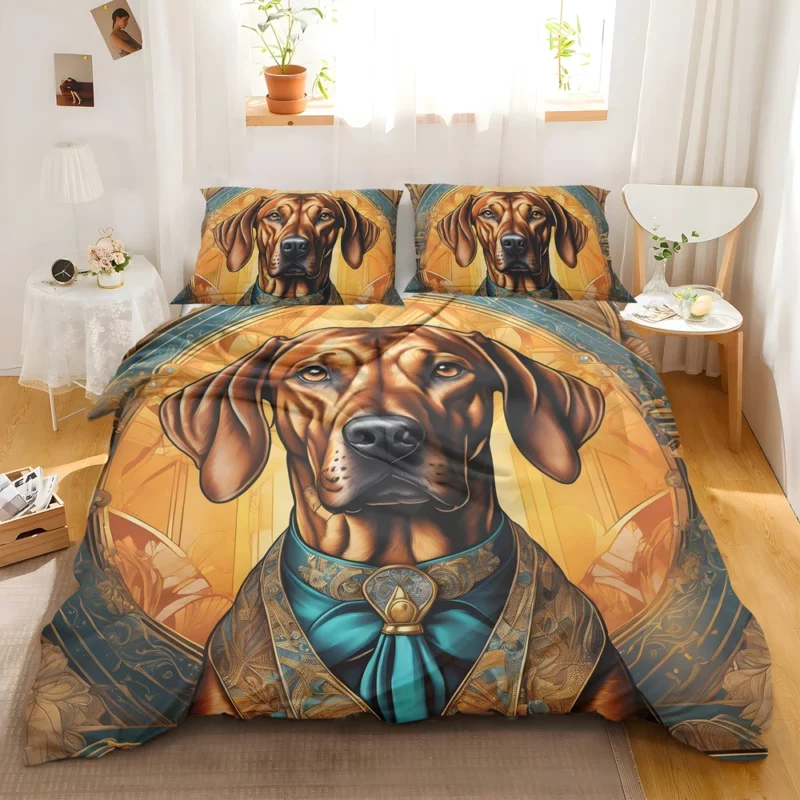 The Agile and Loyal Rhodesian Ridgeback Dog Bedding Set 2