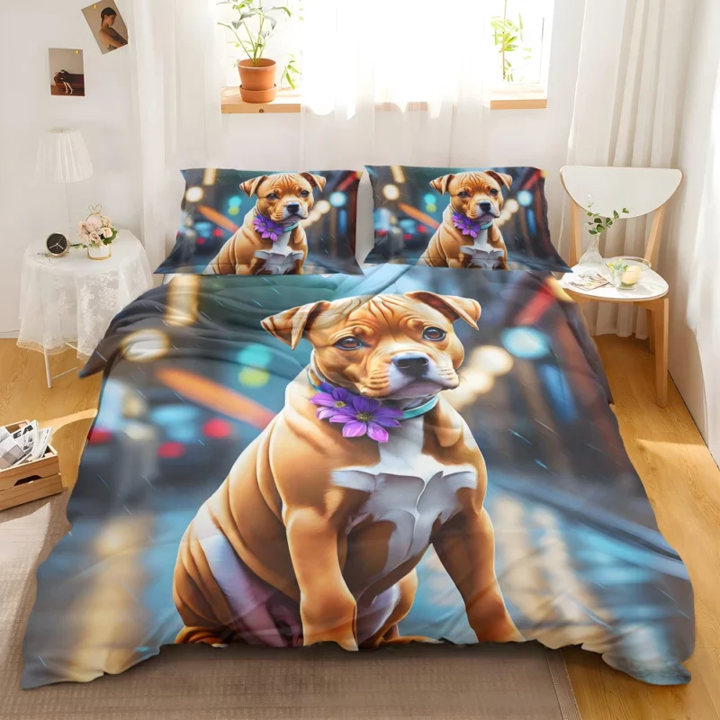 The Brave Staffordshire Bull Terrier Dog Bedding Set 2