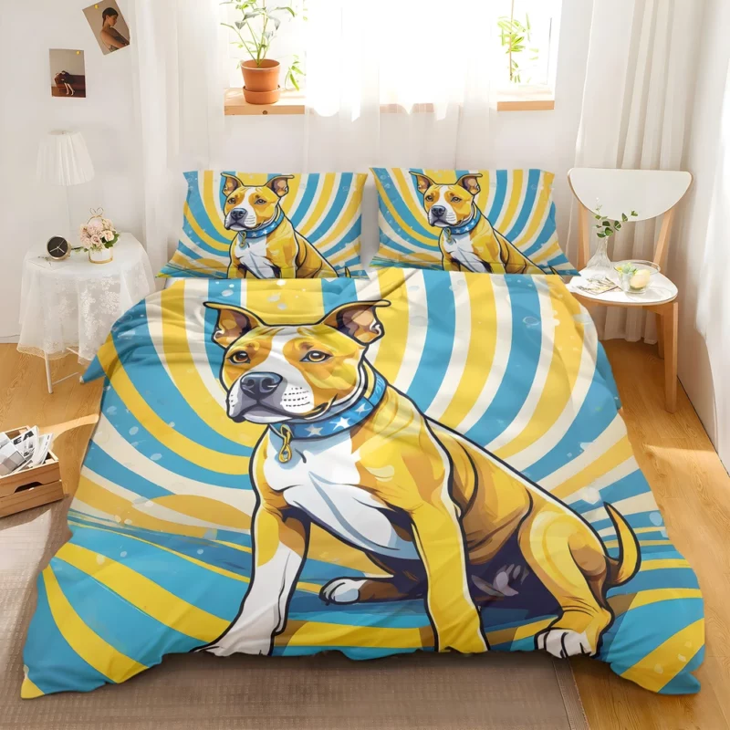 The Brave and Loyal Staffordshire Terrier Dog Bedding Set 2