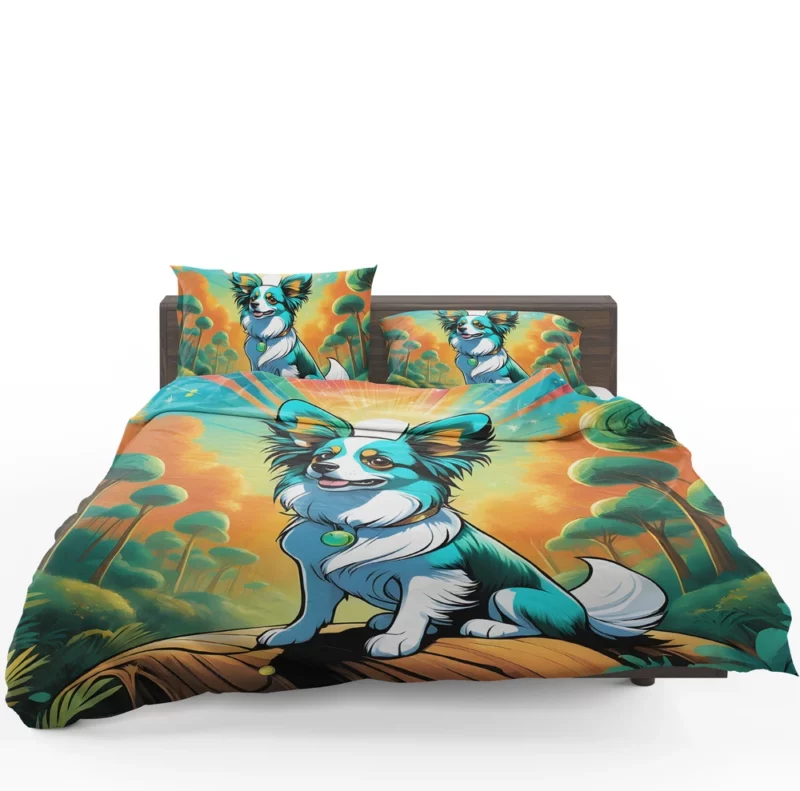 The Butterfly Beauty Papillon Dog Breed Bedding Set 1