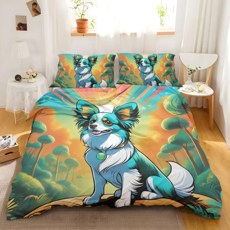 The Butterfly Beauty Papillon Dog Breed Bedding Set 2