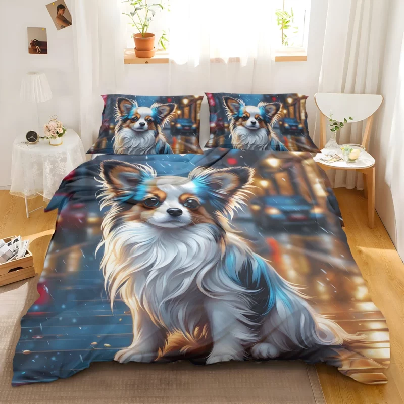 The Charming Papillon Dog Breed Bedding Set 2