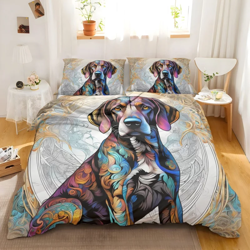 The Courageous Plott Hound Dog Bedding Set 2