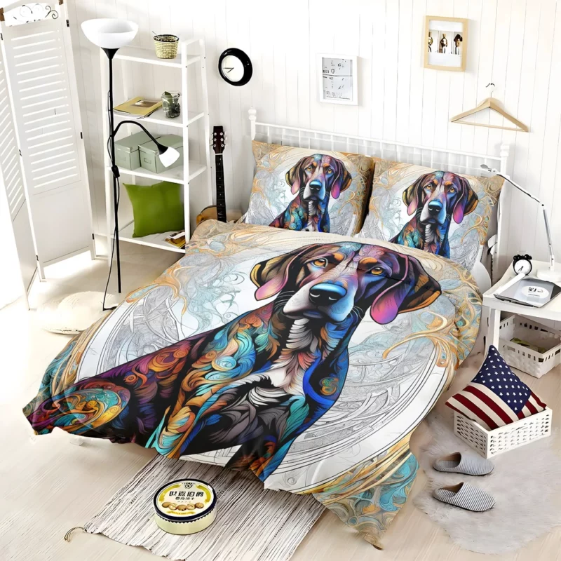 The Courageous Plott Hound Dog Bedding Set