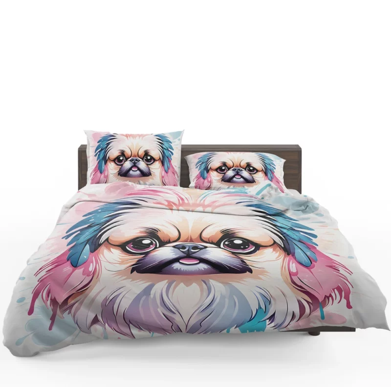 The Elegant Pekingese Dog Companion Bedding Set 1