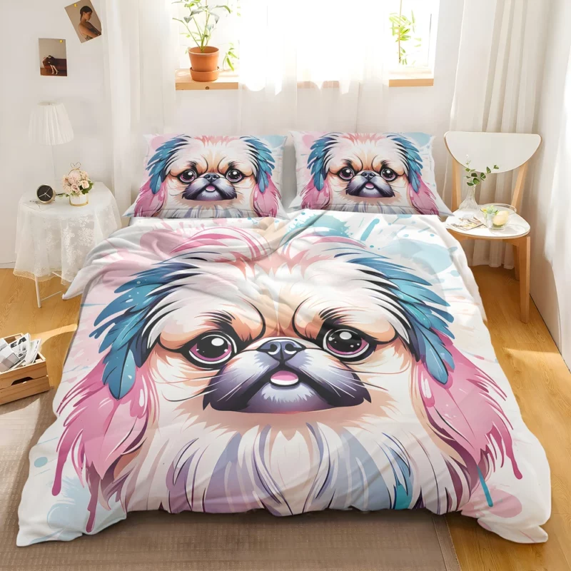 The Elegant Pekingese Dog Companion Bedding Set 2