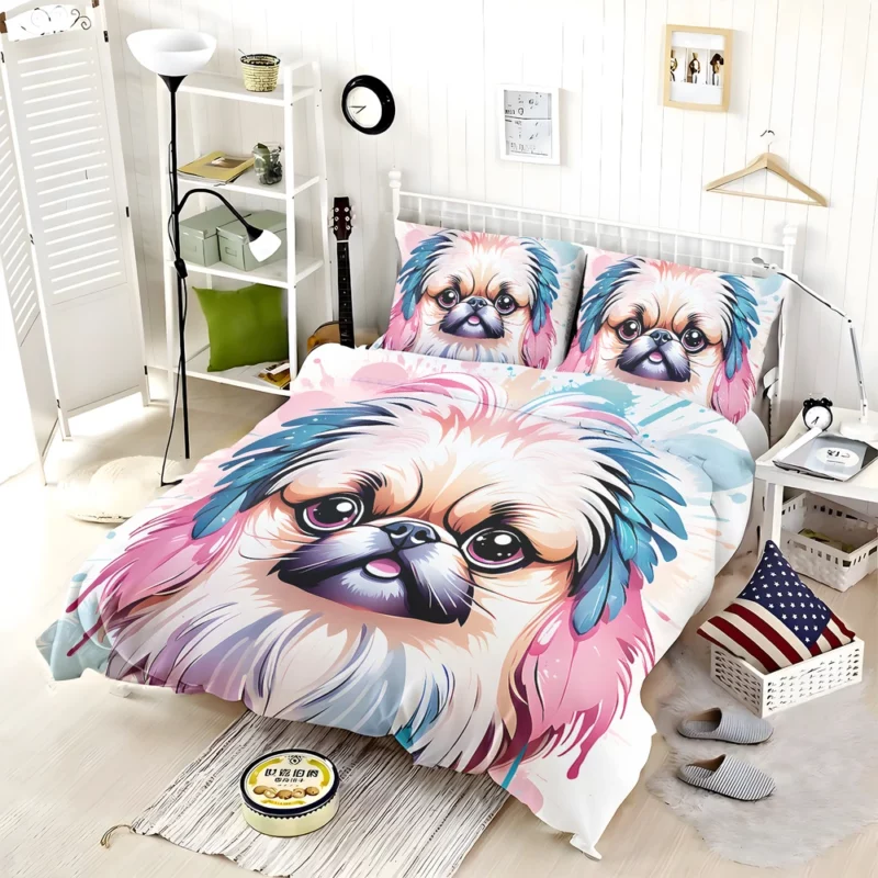 The Elegant Pekingese Dog Companion Bedding Set