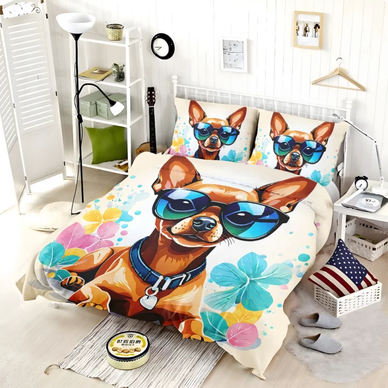 The Elegant Russian Toy Terrier Dog Breed Bedding Set