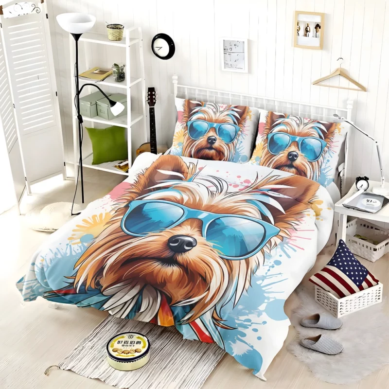 The Elegant Silky Terrier Dog Bedding Set