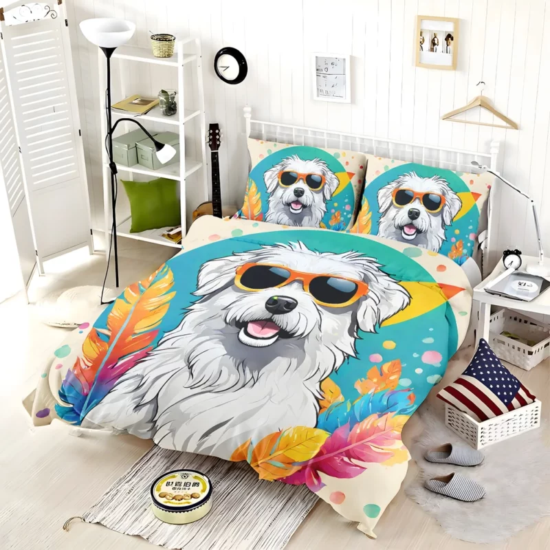 The Energetic Pyrenean Shepherd Dog Bedding Set