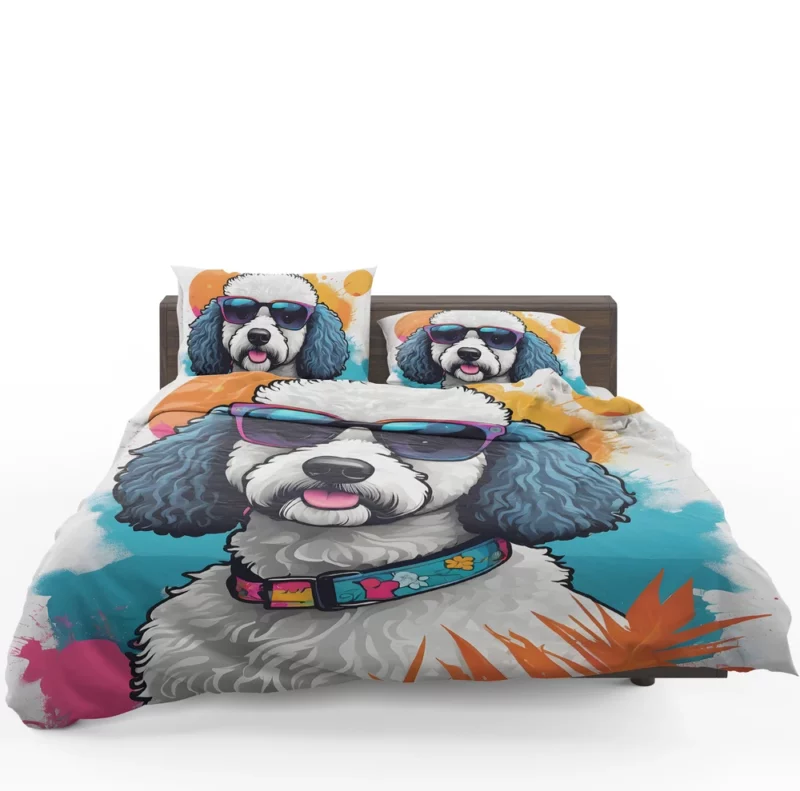 The Graceful Poodle Companion Dog Bedding Set 1