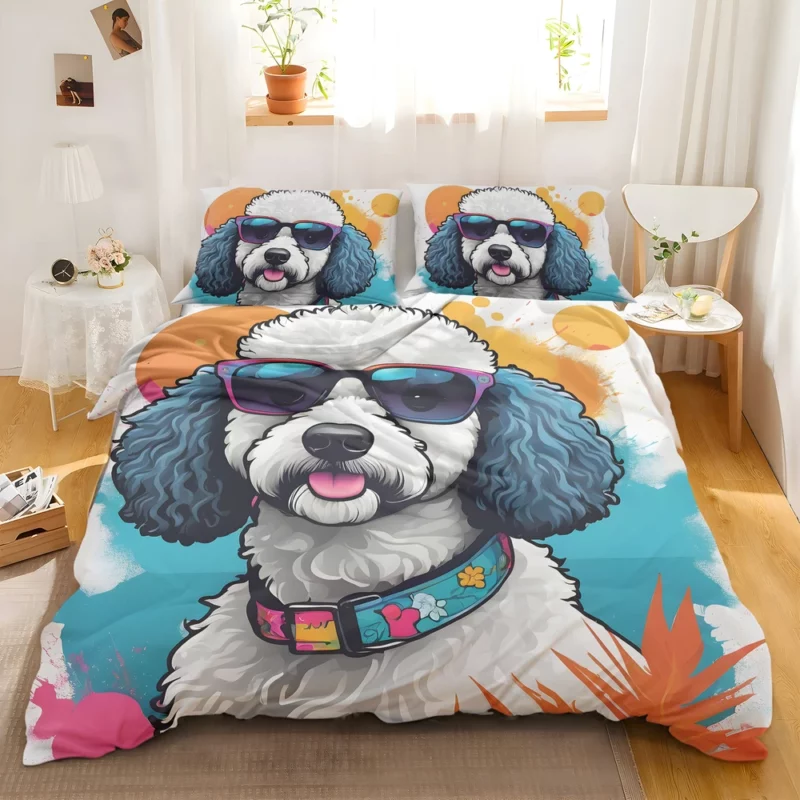 The Graceful Poodle Companion Dog Bedding Set 2