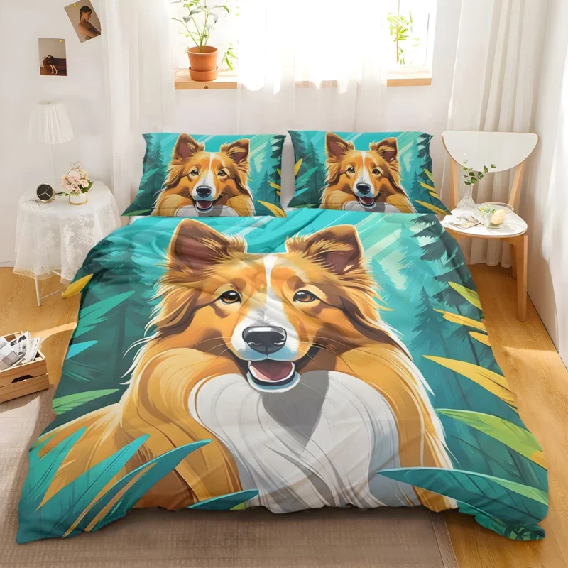 The Graceful Shetland Sheepdog Dog Bedding Set 2