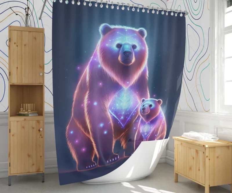 The Greater and Lesser Bears Shower Curtain 1