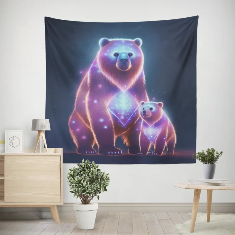 The Greater and Lesser Bears Wall Tapestry