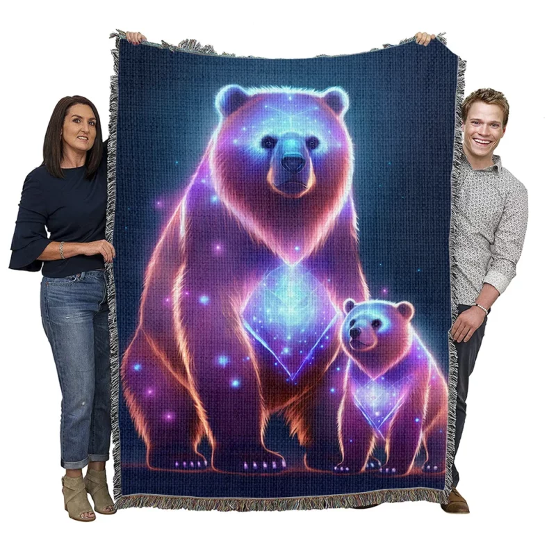 The Greater and Lesser Bears Woven Blanket