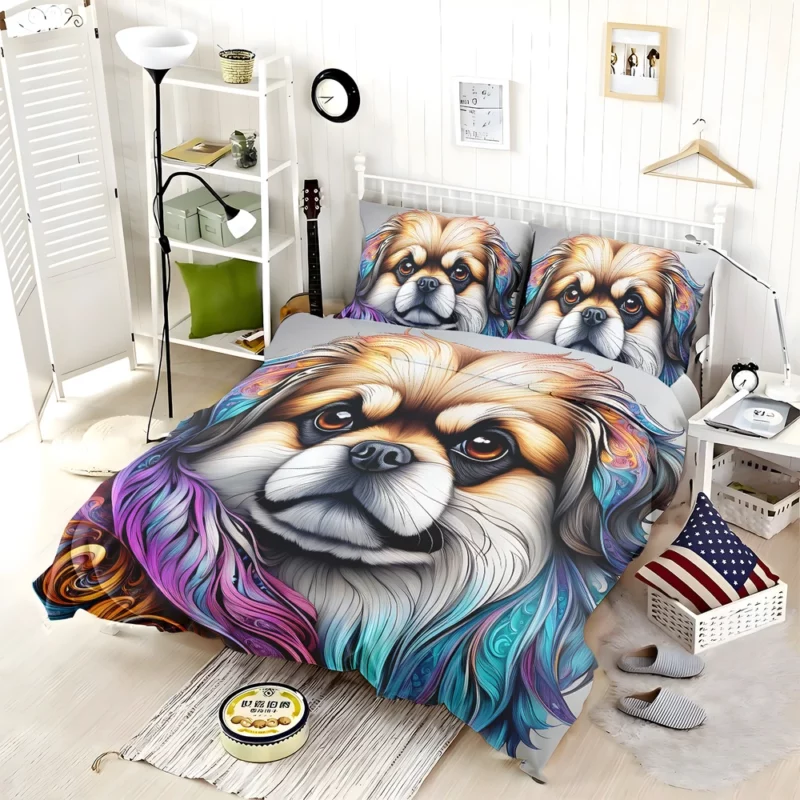 The Imperial Pekingese Beloved Dog Bedding Set