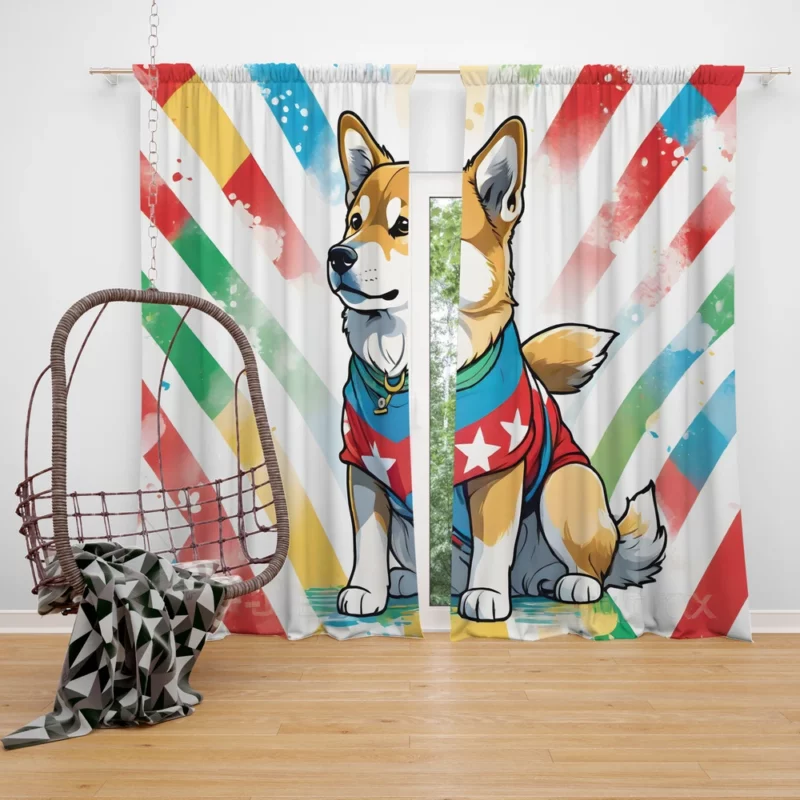 The Independent Shikoku Dog Curtain
