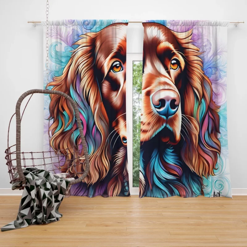 The Loyal Sussex Spaniel Dog Curtain