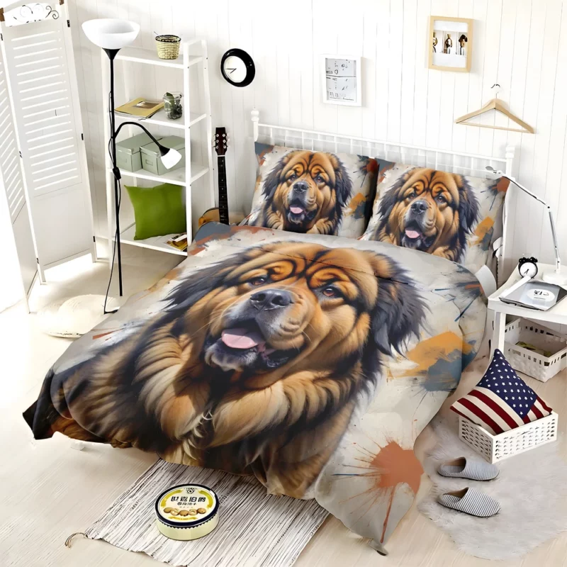 The Loyal Tibetan Mastiff Dog Bedding Set