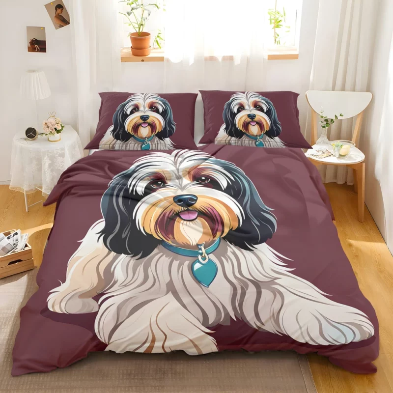 The Loyal Tibetan Terrier Dog Bedding Set 2