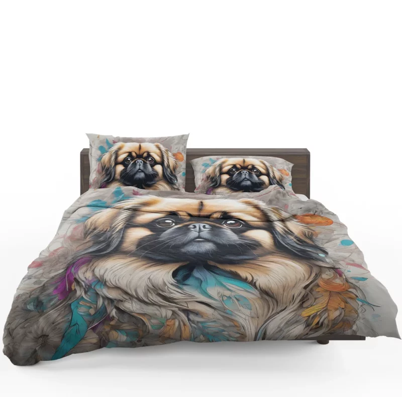 The Majestic Pekingese Dog Breed Bedding Set 1