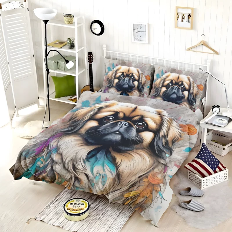 The Majestic Pekingese Dog Breed Bedding Set