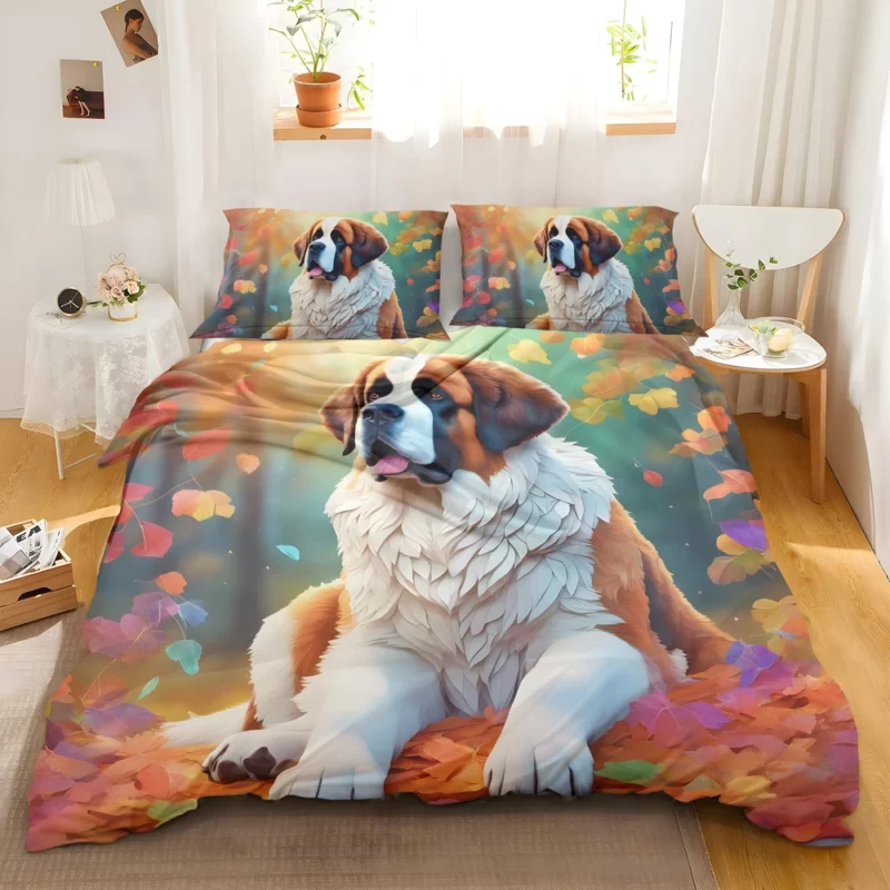 The Majestic Saint Bernard Dog Bedding Set 2