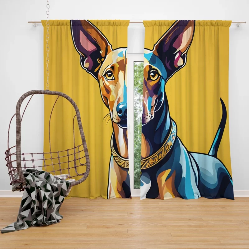 The Noble Pharaoh Hound Dog Curtain