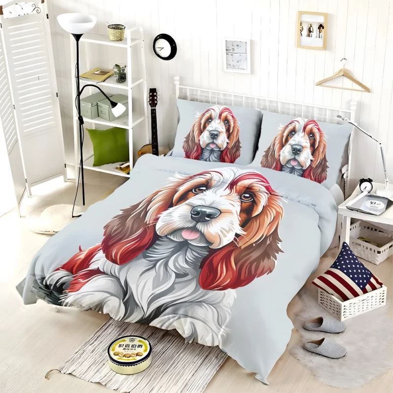 The Petit Basset Griffon Vendeen Energetic Dog Bedding Set