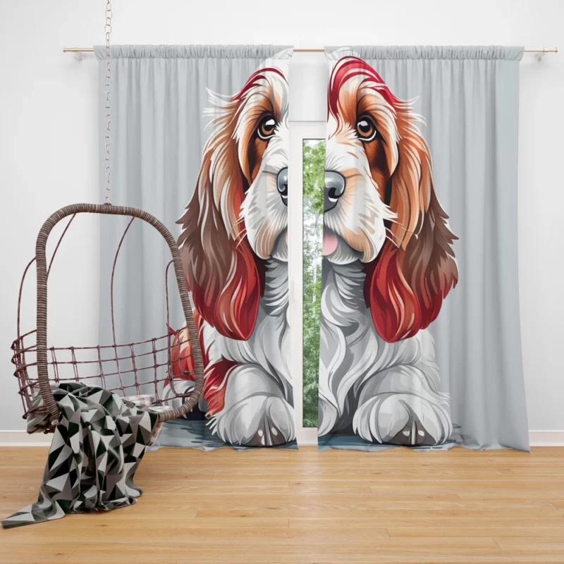 The Petit Basset Griffon Vendeen Energetic Dog Curtain