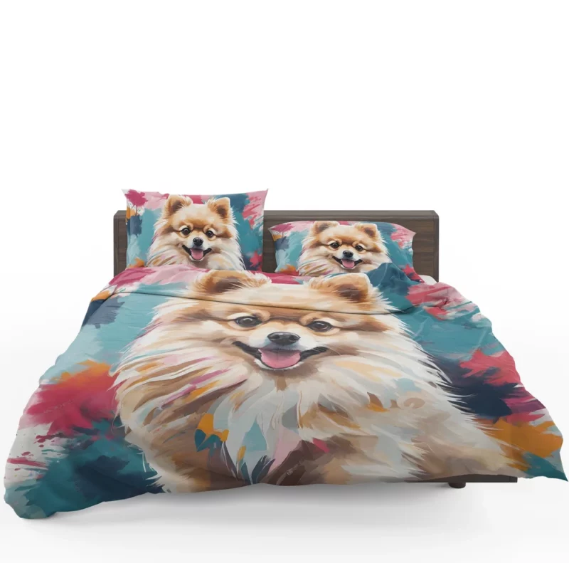 The Petite Pomeranian Delightful Dog Bedding Set 1