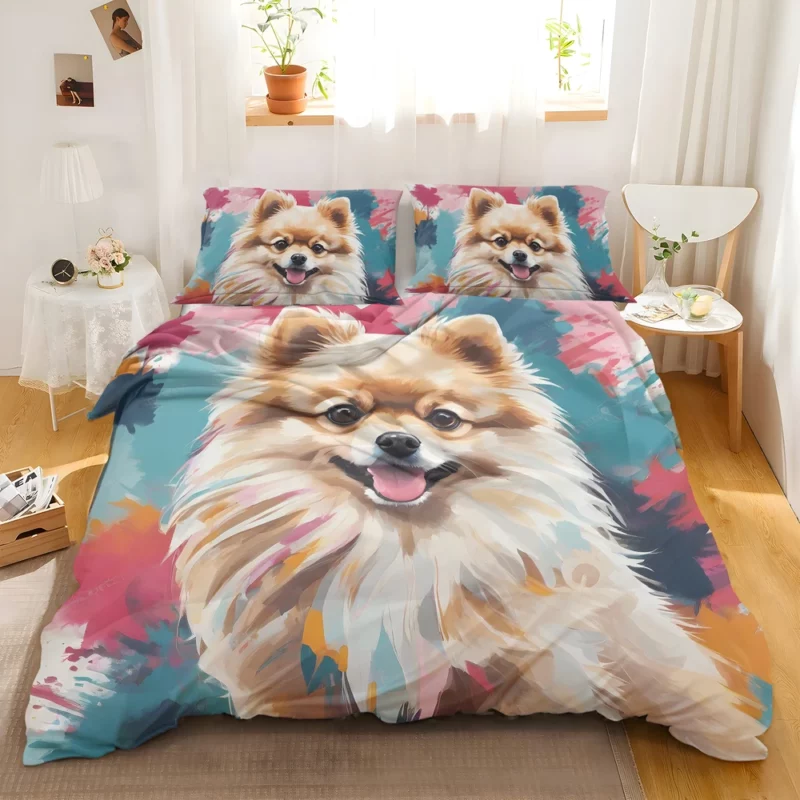 The Petite Pomeranian Delightful Dog Bedding Set 2