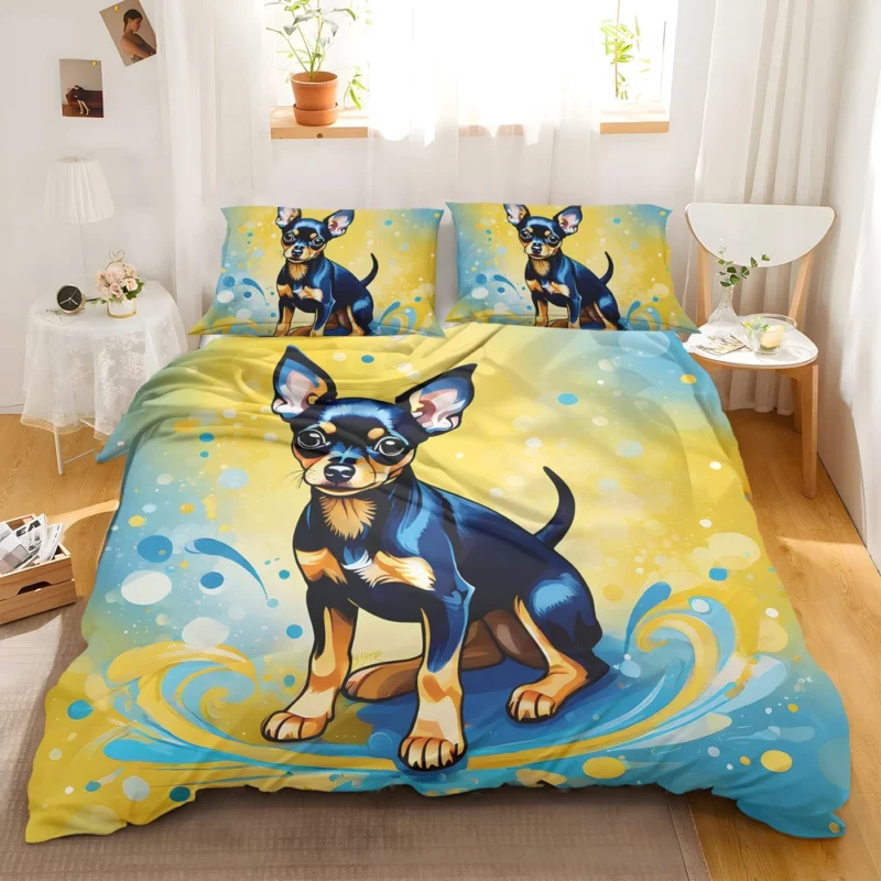 The Petite Russian Toy Terrier Dog Bedding Set 2