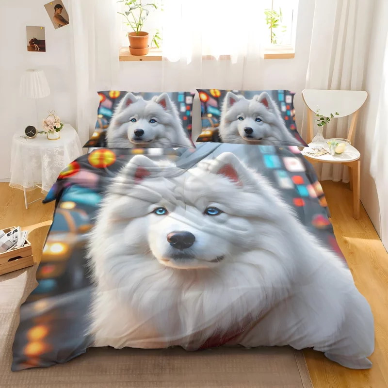 The Playful Samoyed Dog Companion Bedding Set 2